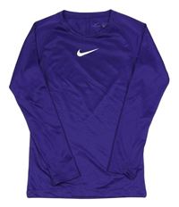 Fialové sportovní funkční triko s logem Nike
