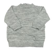Šedý melírovaný svetr H&M