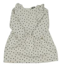 Bílé šaty se srdíčky a volánky Primark