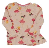 Růžové triko s baletkami