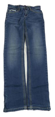 Modré teplákové skinny fit rifle Blue Ridge