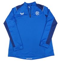 Modro-tmavomodrá sportovní mikina s výšivkou Castore