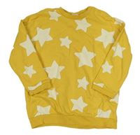 Hořčicová mikina s hvězdami H&M