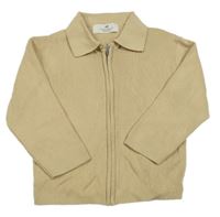 Pískový propínací svetr s límečkem H&M