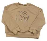 Hnědá mikina s nápisem Shein