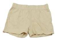 Béžové bavlněné kraťasy Primark