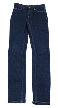 Tmavomodré skinny fit rifle H&M