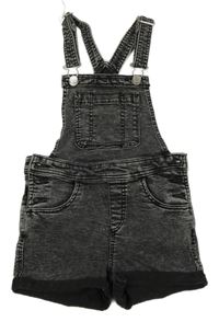 Antracitové riflové laclové kraťasy H&M