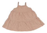 Růžové bavlněné šaty H&M