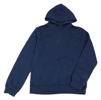 Tmavomodrá mikina s kapucí H&M
