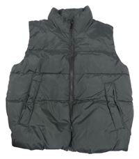 Černá šusťáková zateplená vesta H&M