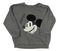 Šedá mikina s Mickeym George