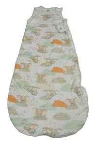 Nové - bílo-barevný zateplený spací pytel s Dumbem Disney