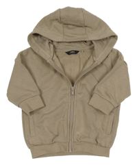 Béžová propínací mikina s kapucí Next