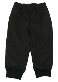 Černé sportovní tepláky shein