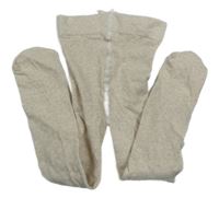 Světlebéžové melírované punčocháče H&M