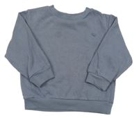 Šedomodrá mikina s výšivkou Next