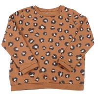Hnědá leopardí mikina F&F