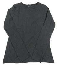 Tmavošedé triko H&M
