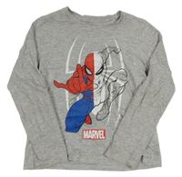 Šedé triko se Spidemanem Marvel
