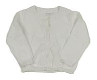 Bílý propínací svetr Next