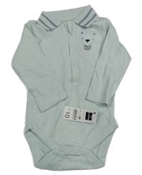 Nové - Světlemodré body s medvídkem DUNNES 