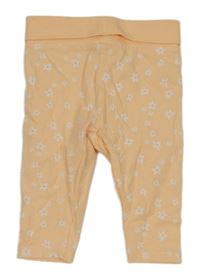 Meruňkové květované legíny Disney