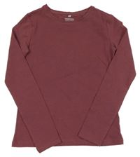 Vínové triko H&M