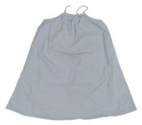 Světlemodro-bílé pruhované šaty H&M