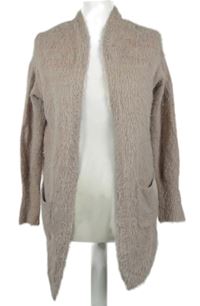 Dámský starorůžový chlupatý svetrový cardigán Atmosphere 