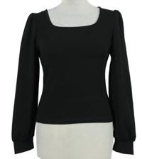 Dámské černé crop triko Shein 