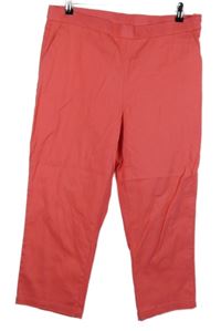 Dámské růžové capri kalhoty Cotton 