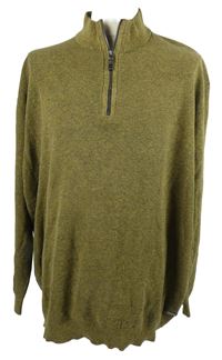 Pánský béžovo-šedý melírovaný svetr Casa Moda vel. 6XL
