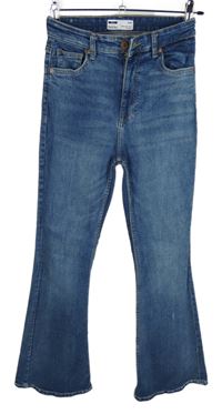 Dámské modré flare rifle Bershka 