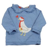 Modrá mikina s husou John Lewis