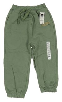 Nové- Khaki tepláky s nápisem Dunnes