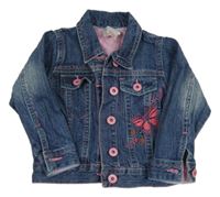 Modrá riflová budna s motýlkem E-vie angel