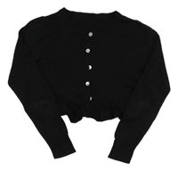 Černé třpytivé úpletové bolerko 