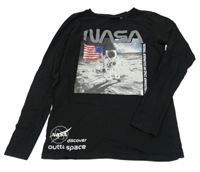 Černé triko s kosmonautem NASA vel.176