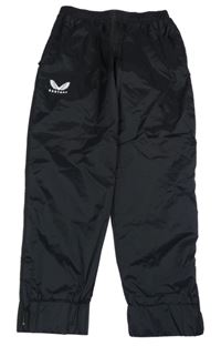 Černé šusťákové podšité kalhoty s logem Castore