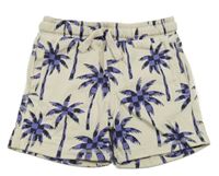 Smetanové teplákové kraťasy s palmami M&S
