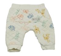 Bílé prošívané tepláky s Disney přátely Primark