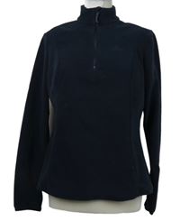 Dámská tmavomodrá funkční fleecová s rolákem mikina Decathlon