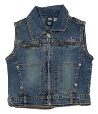 Modrá riflová vesta C&A