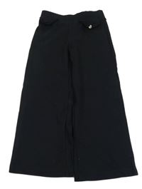 Černé široké teplákové kalhoty se srdíčkemDopodopo