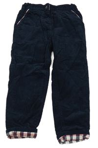 Tmavomodré manšestrové kalhoty Cadet Russelle