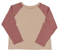 Světlerůžovo-růžové triko H&M