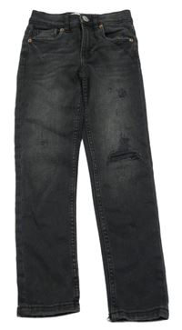 Tmavošedé rifle s prošoupáním Zara