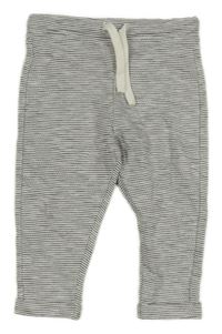 Černo-bílé pruhované tepláky F&F