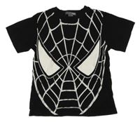 Černé vzorované tričko se Spidermanem H&M